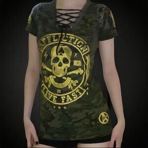Affliction Live Fast Grunge Shirt